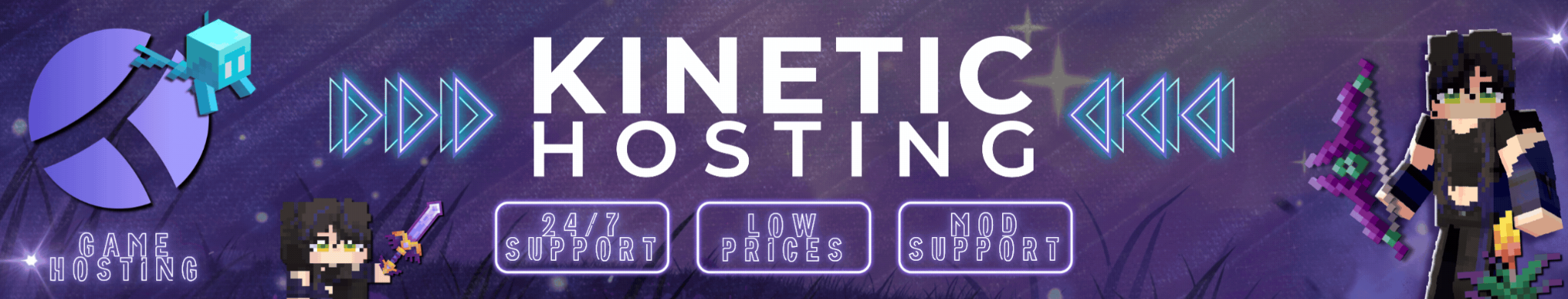 Kinetic Hosting banner