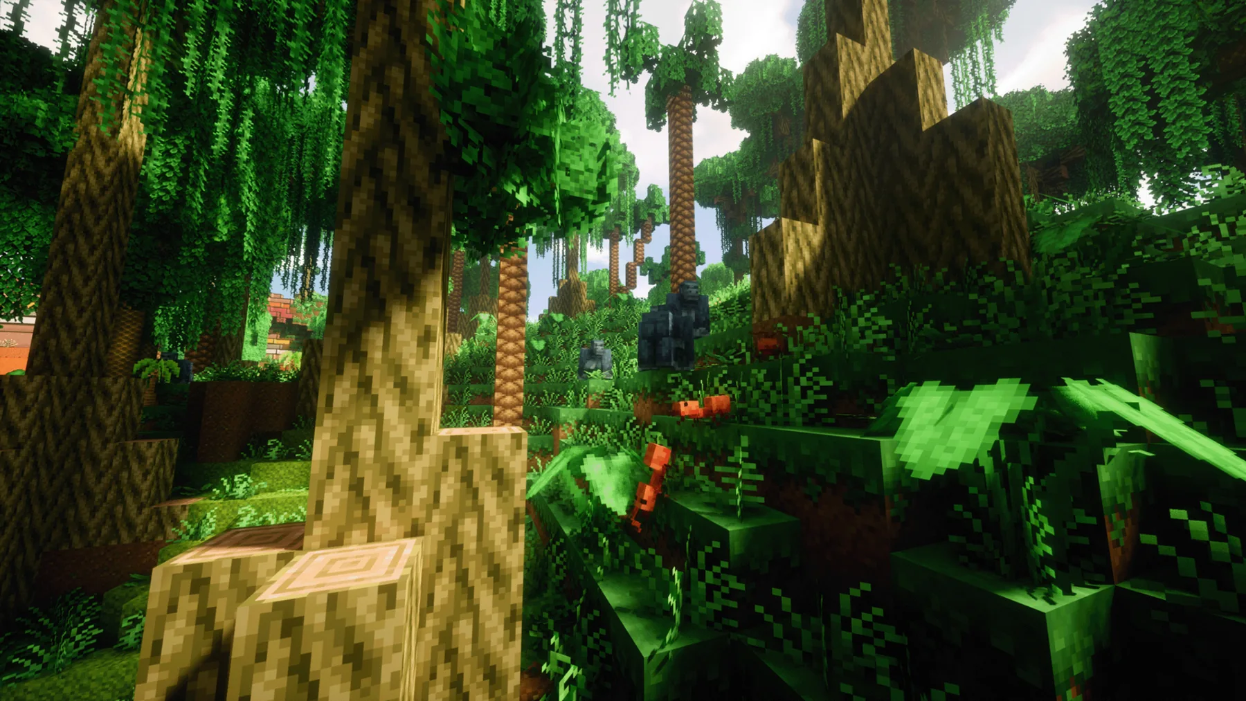 Lush Minecraft jungle